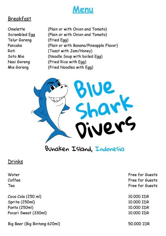 Blue Shark Divers Bunaken Eksteriør bilde